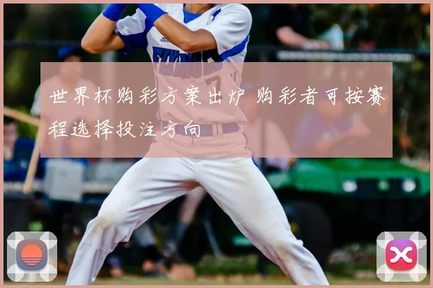 世界杯购彩方案出炉 购彩者可按赛程选择投注方向